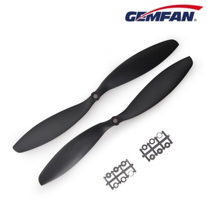 Gemfan 11X4.7 ABS 프로펠러 (블랙, 비행기용 정방향 2개)