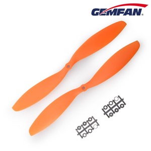 Gemfan 11X4.7 ABS 프로펠러 (오렌지, 비행기용 정방향 2개)