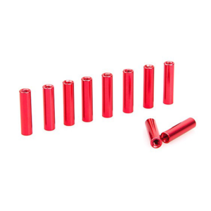 Rctimer M3x25mm Aluminum Standoff (10pcs, red)