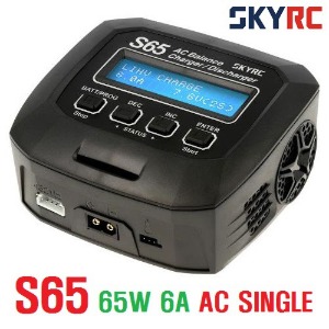 SKYRC S65 65W 6A AC SINGLE 디지털 충전기