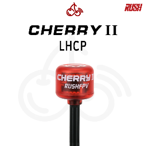러쉬 체리2 안테나 (LHCP, 2pcs, 레드)