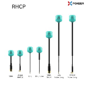 폭시어 Lollipop 4 Plus High Quality 5.8G 2.6dBi FPV Omni LDS Antenna (RHCP, Teal Blue)